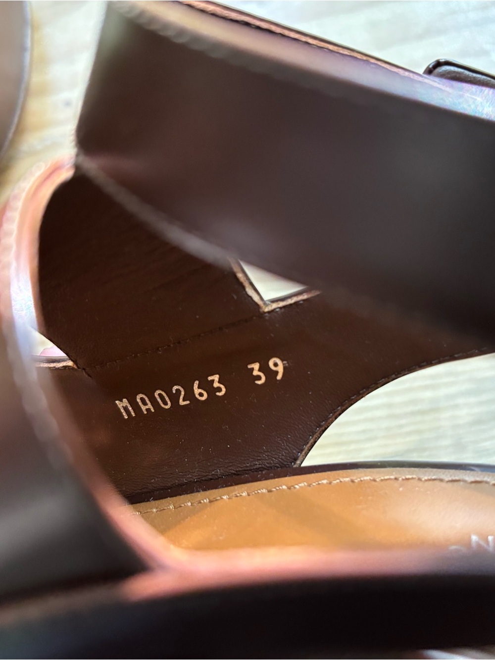 Louis Vuitton Brown Leather Platform Ankle-Strap Sandals - Picture 8 of 9